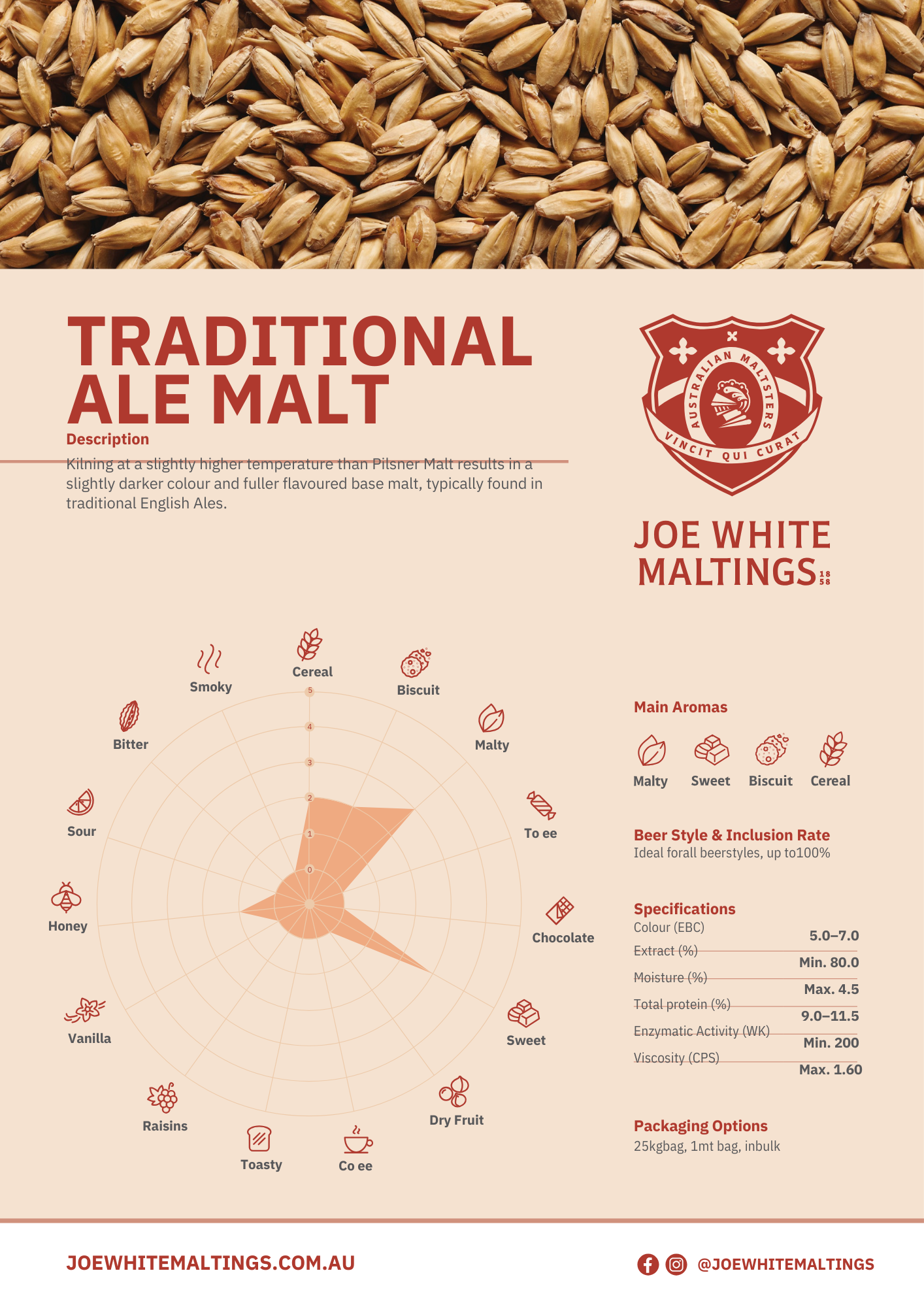 Joe White Traditional Ale Malt - 500g