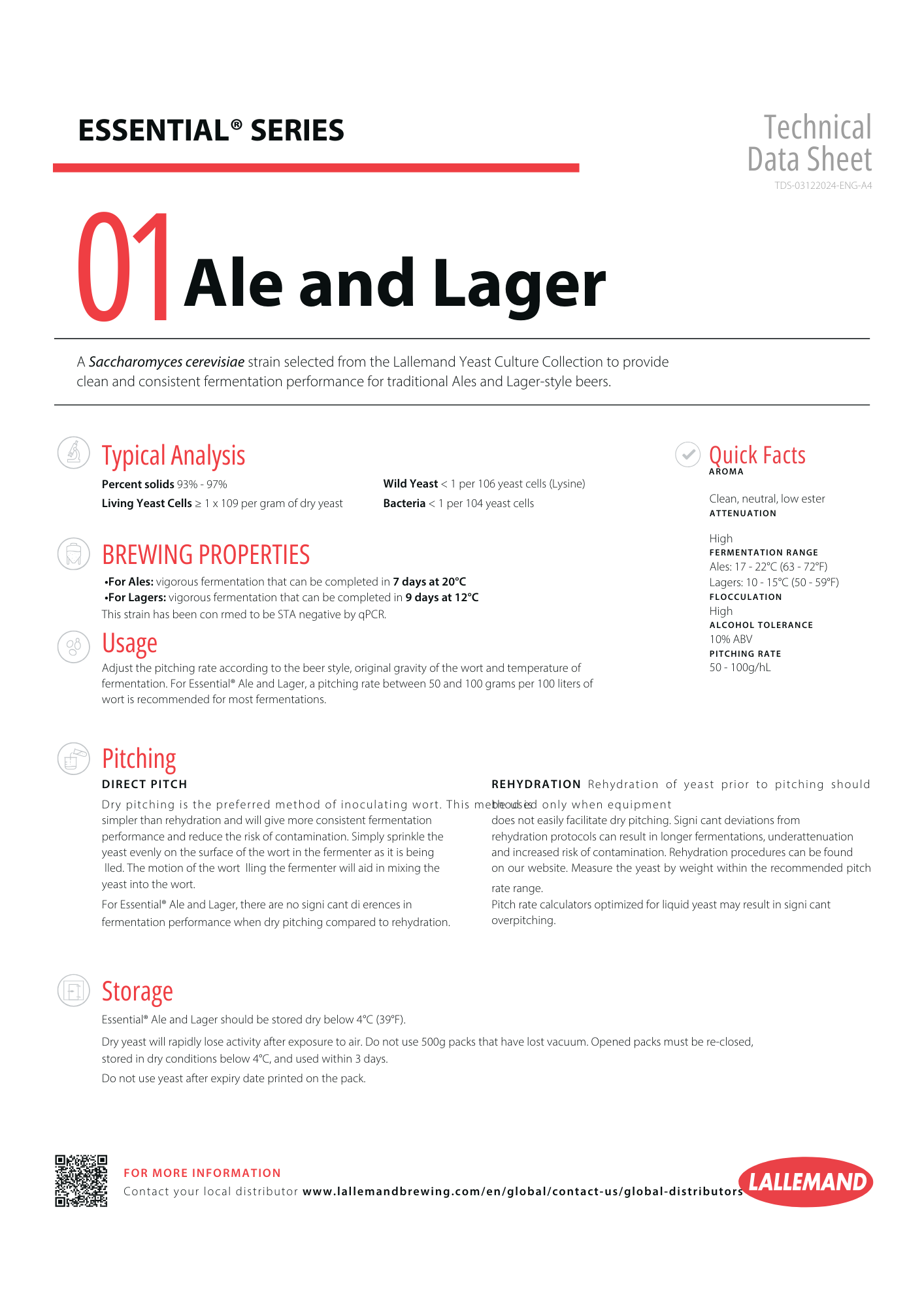 Lallemand Essential Series 01 - Ale & Lager