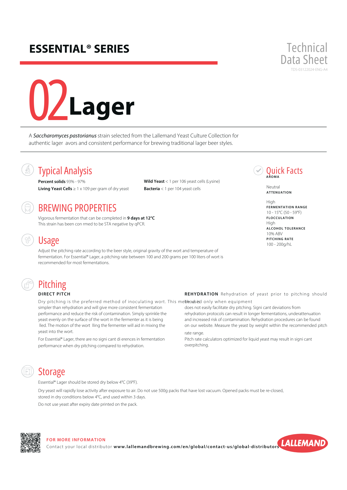 Lallemand Essential Series 02 - Lager