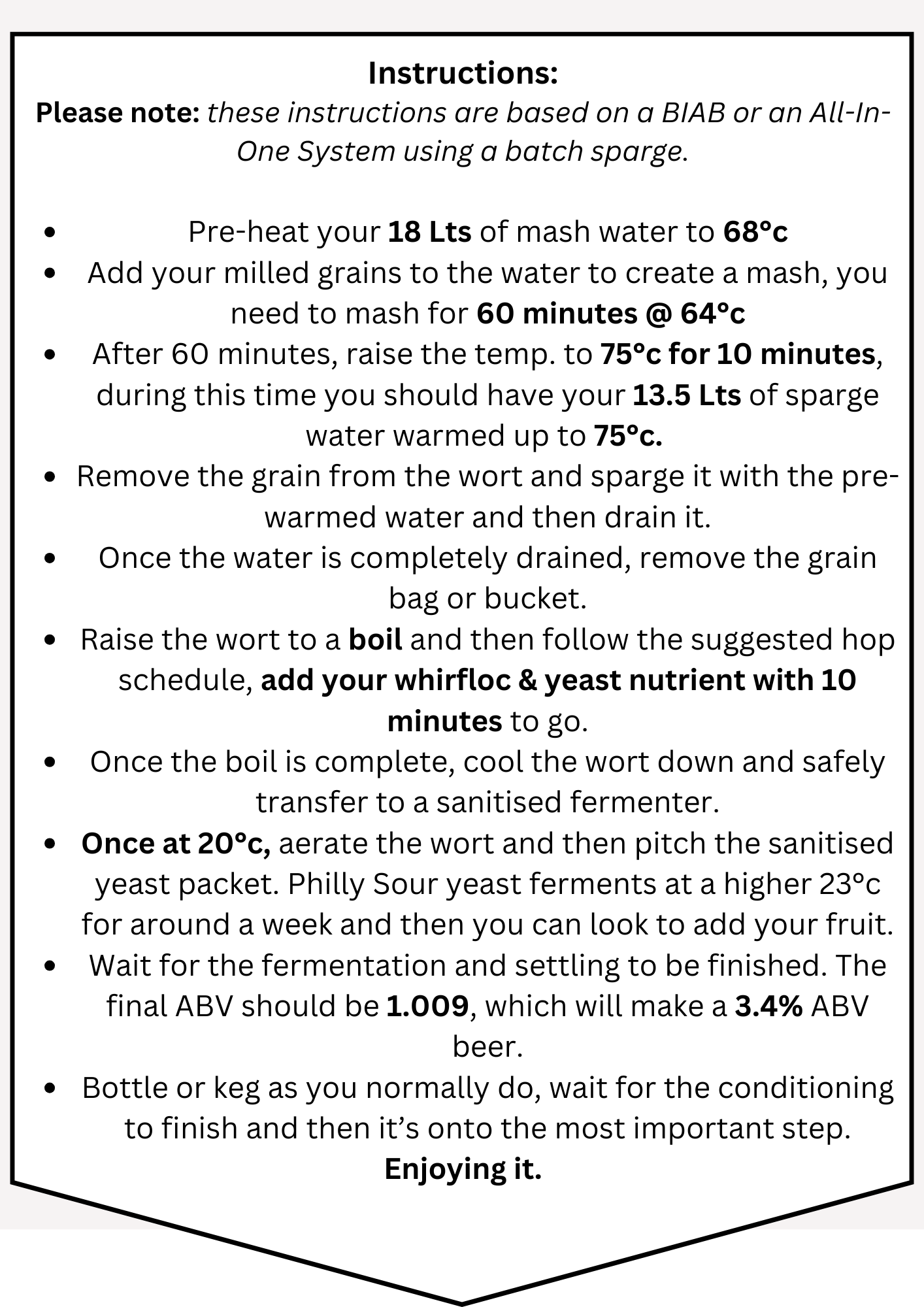 Philly Sour Recipe Pack