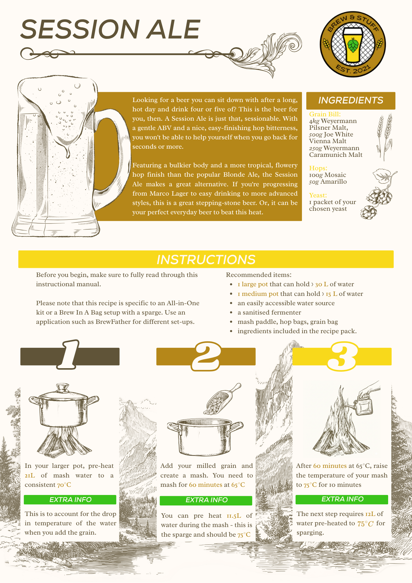 Session Ale Recipe Pack