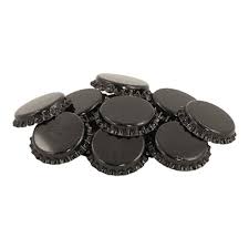 Beer Bottle Caps 100 pieces (Black)