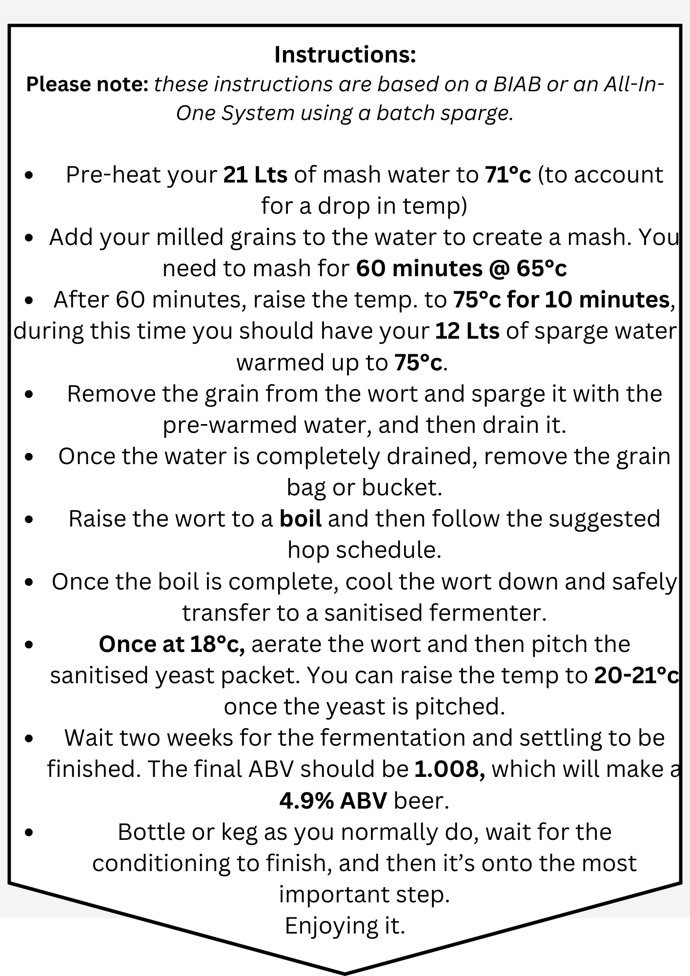 Session Ale Recipe Pack
